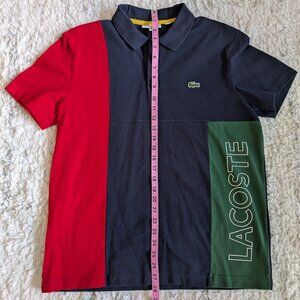 Lacoste Regular Fit Colour-block Stretch Cotton Polo Shirt